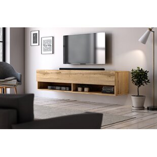 Narrow wall mounted on sale tv unit